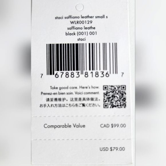 Kate Spade STACI Small Card Case Wallet in Black LEATHER - Picture 6 of 10